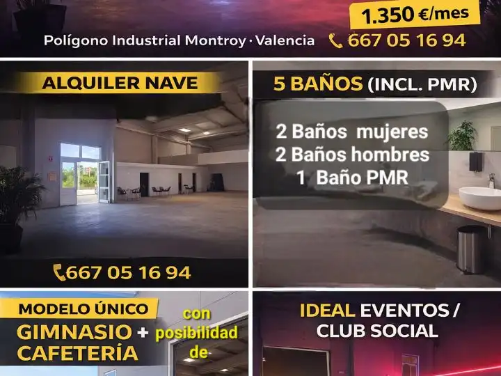 Local de alquiler en Montroi / Montroy con Terraza