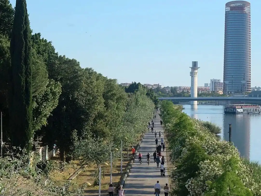 Vista exterior de Piso en venta en  Sevilla Capital con Aire acondicionado, Terraza y Balcón