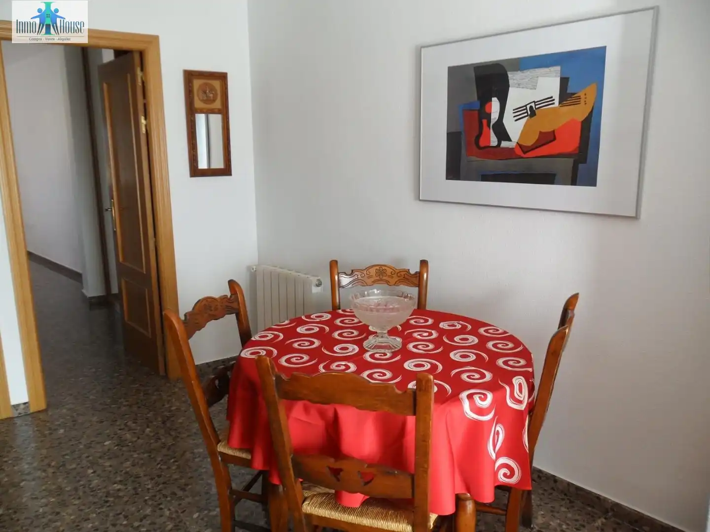 Dining room of Flat for rent in Albacete  with Heating, Terrace and Furnished
