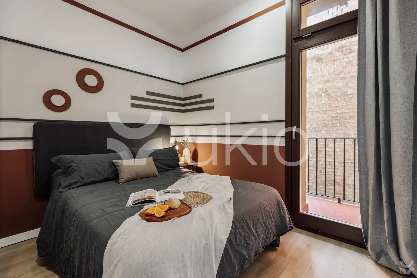 Habitación de Apartamento de alquiler en Barcelona con Aire acondicionado, Calefacción y Amueblado