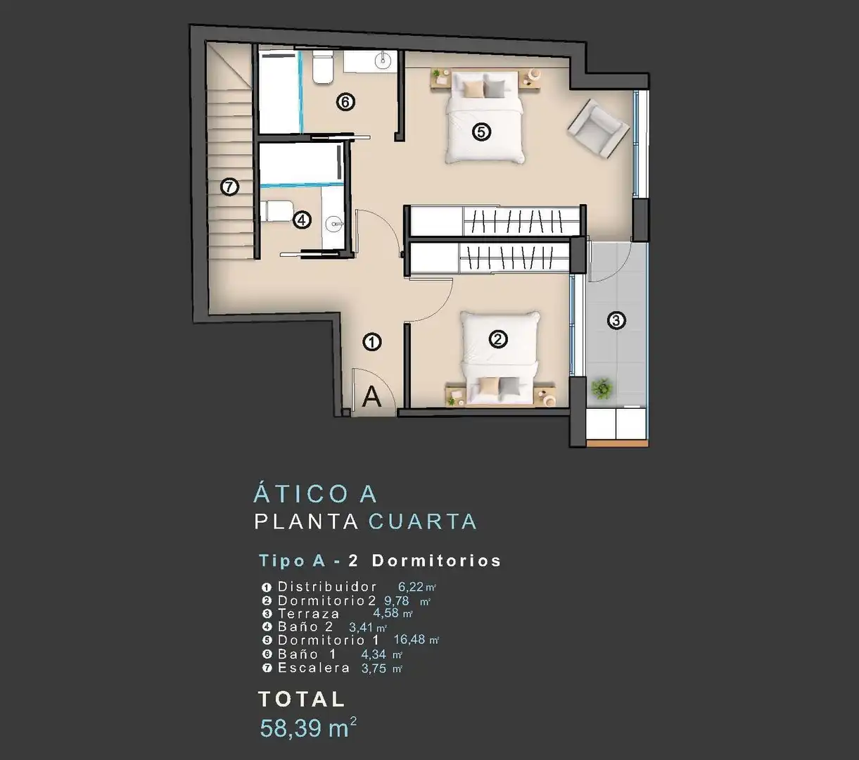 Penthouse mit Pool zum Verkauf in Centro, imagen 12