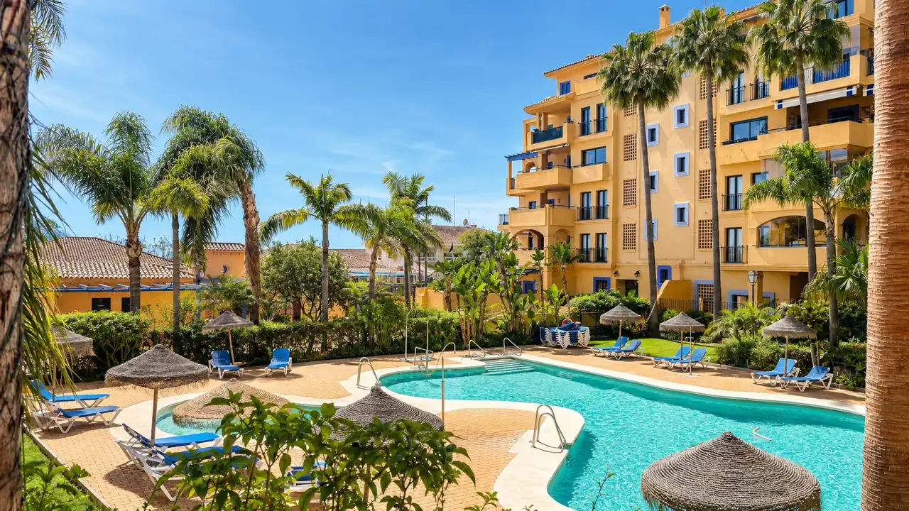 Vista exterior de Piso en venta en Marbella con Aire acondicionado, Calefacción y Terraza