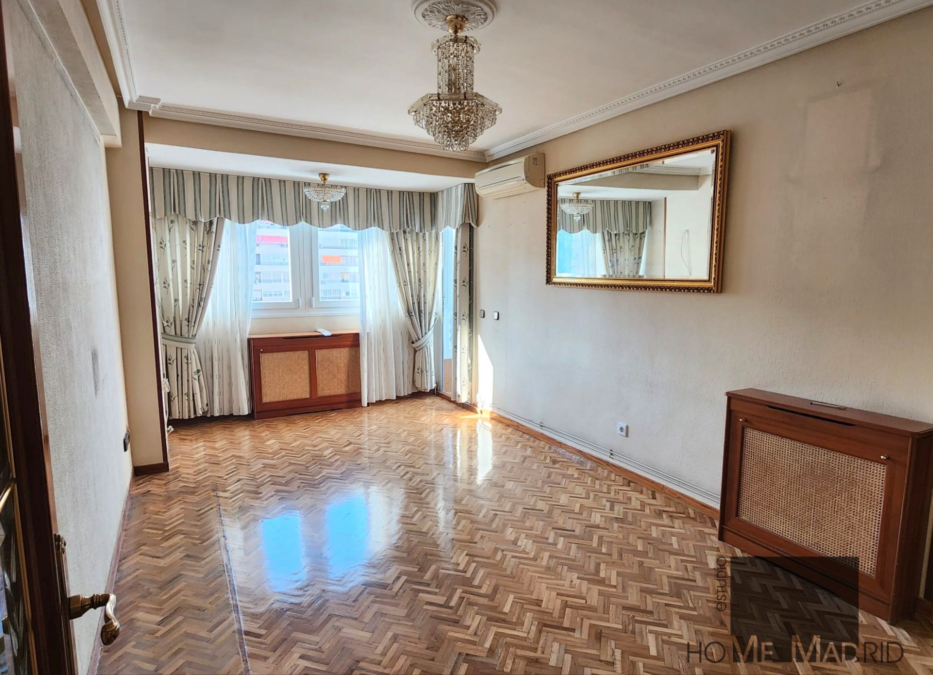 Sala d'estar de Pis de lloguer en  Madrid Capital amb Aire condicionat, Calefacció i Terrassa