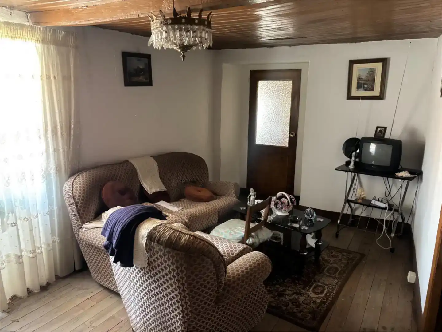 Sala de estar de Piso en venta en Sandiás con Jardín privado, Trastero y Amueblado