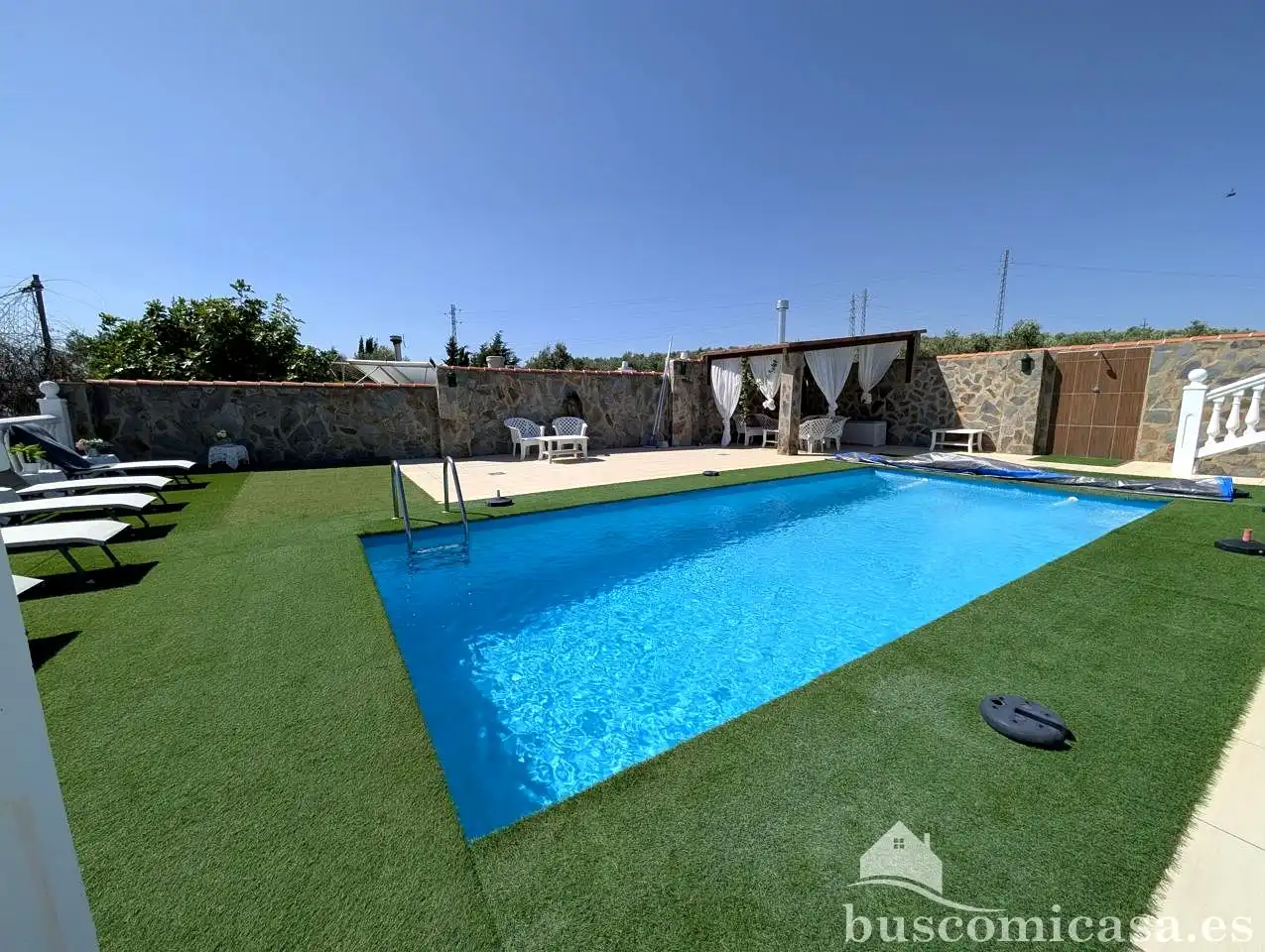 Piscina de Finca rústica en venda en Linares amb Aire condicionat, Jardí privat i Terrassa