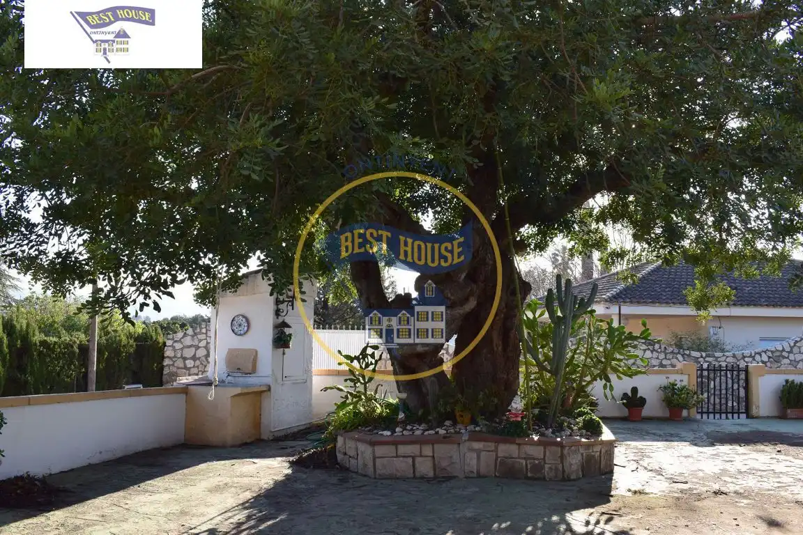 Vista exterior de Casa o chalet en venta en Ontinyent con Aire acondicionado, Jardín privado y Terraza