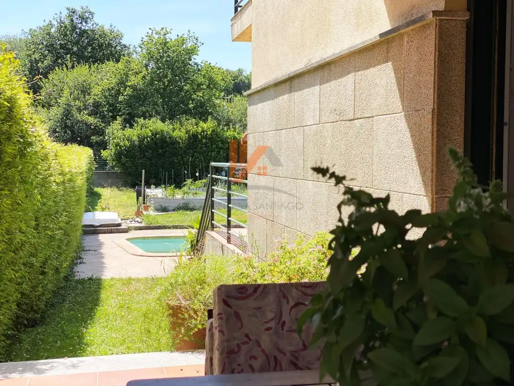 Jardín de Casa o chalet en venta en Teo con Jardín privado, Terraza y Piscina