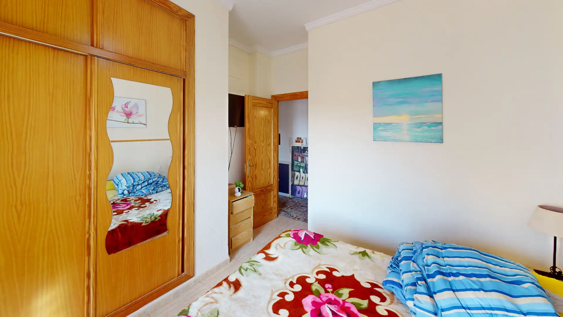 Dormitori de Pis en venda en Roquetas de Mar amb Aire condicionat, Jardí privat i Terrassa