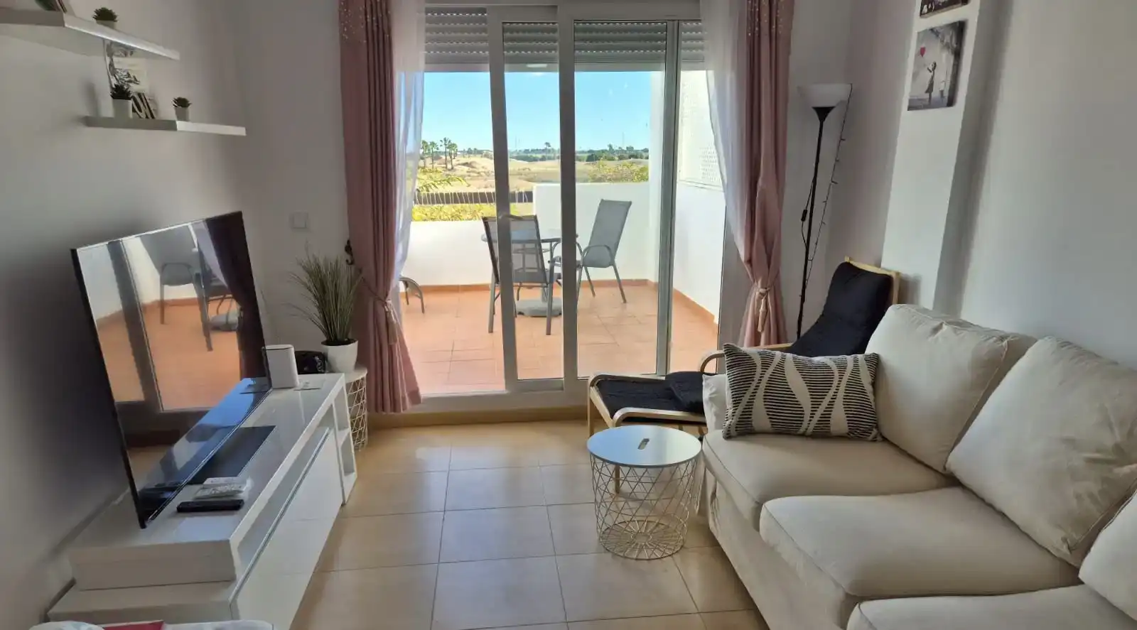 Wohnzimmer von Wohnungen zur Miete in Torre-Pacheco mit Klimaanlage, Schwimmbad und Balkon