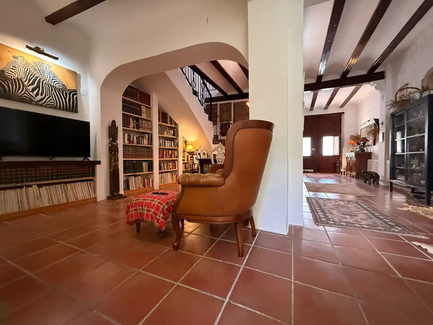 Living room of Houses for sale in La Pobla de Vallbona  with Air Conditioner, Heating and Private garden