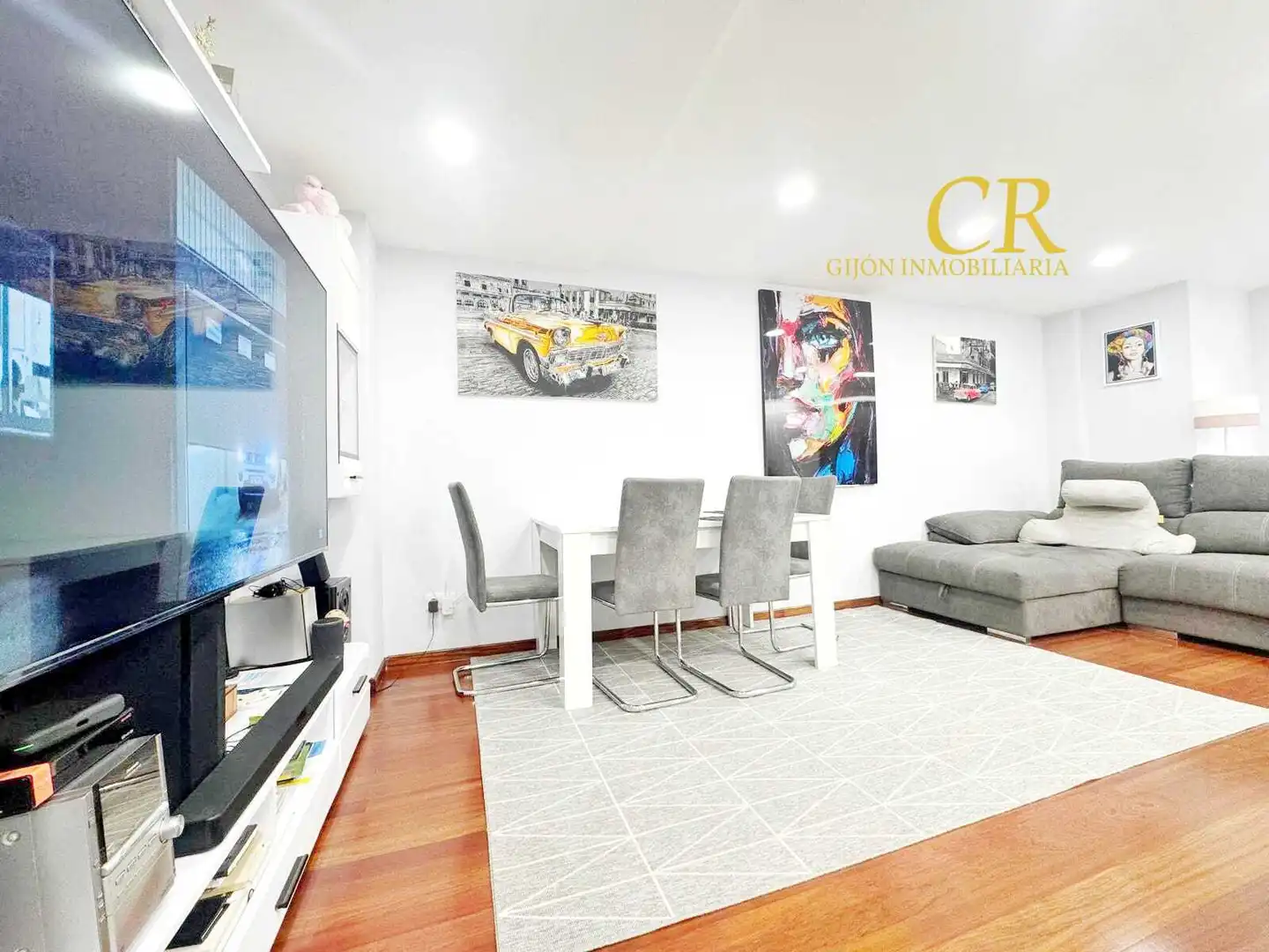Sala de estar de Piso en venta en Gijón  con Amueblado