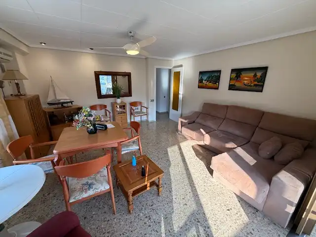 Sala de estar de Apartamento en venta en Cullera con Terraza, Horno y Piscina comunitaria
