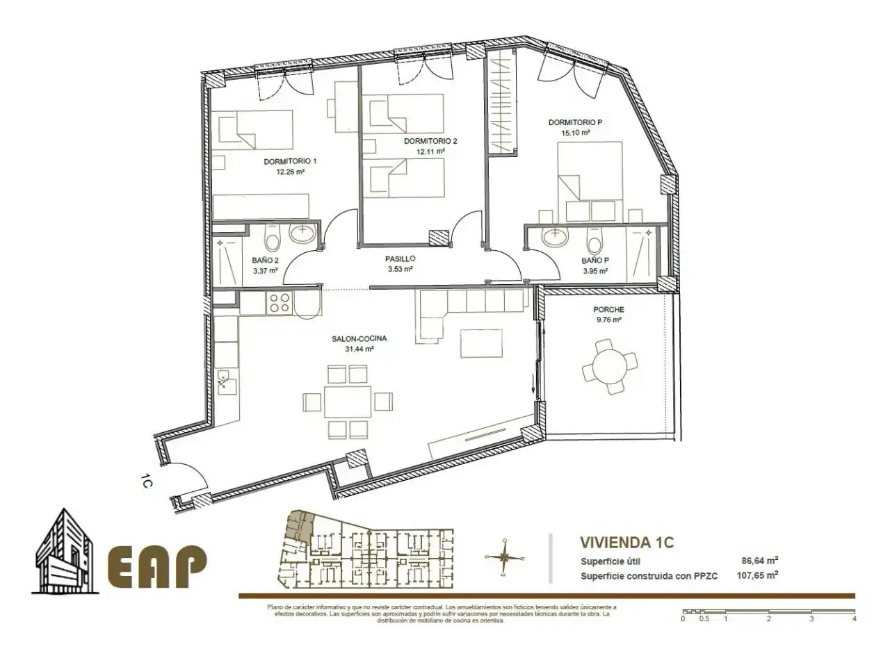 Wohnung mit Terrasse zum Verkauf in Calle Pirineo, imagen 6