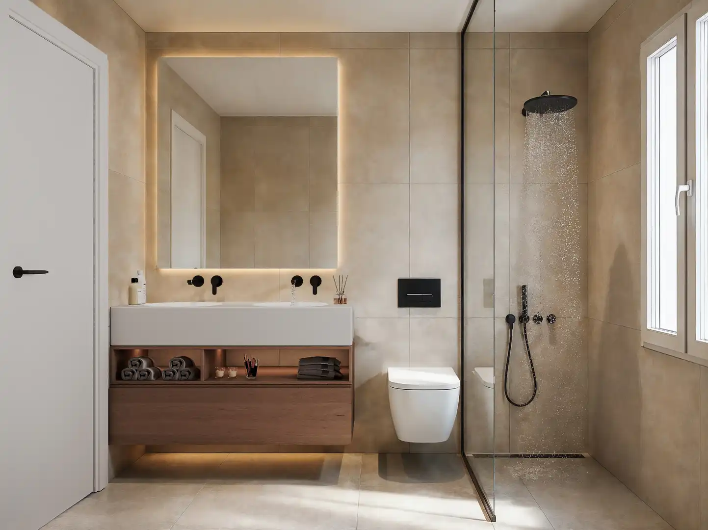 Baño de Planta baja en venta en Barcelona con Aire acondicionado, Terraza y Balcón