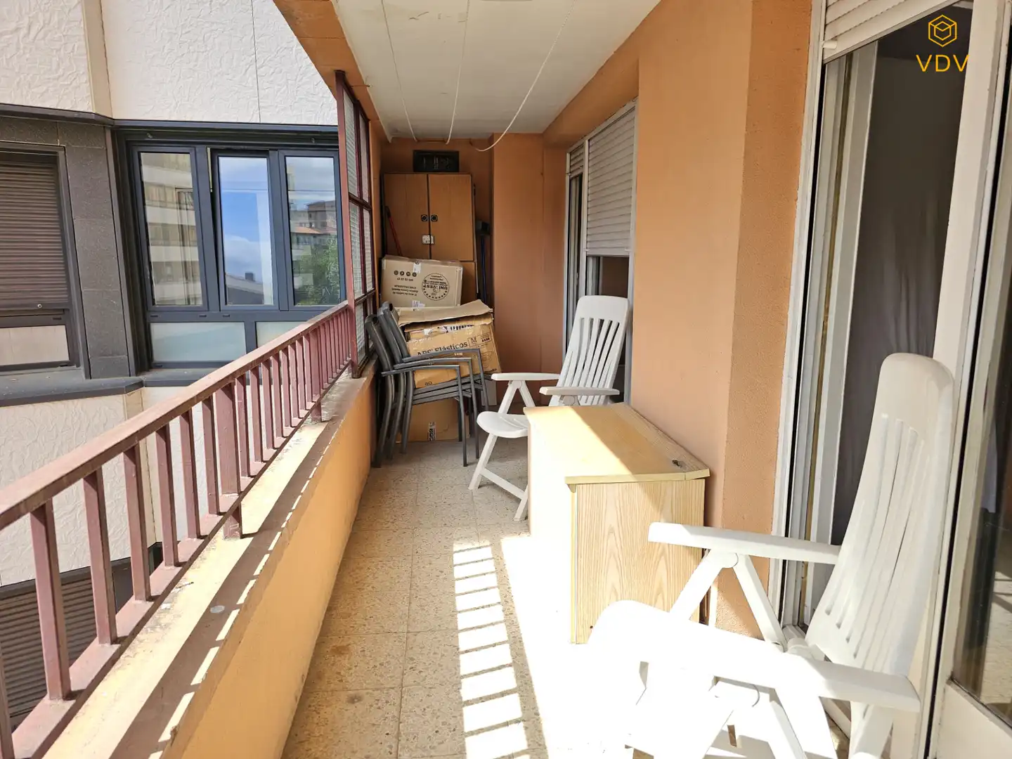 Balcony of Flat for sale in  Pamplona / Iruña  with Heating, Parquet flooring and Terrace