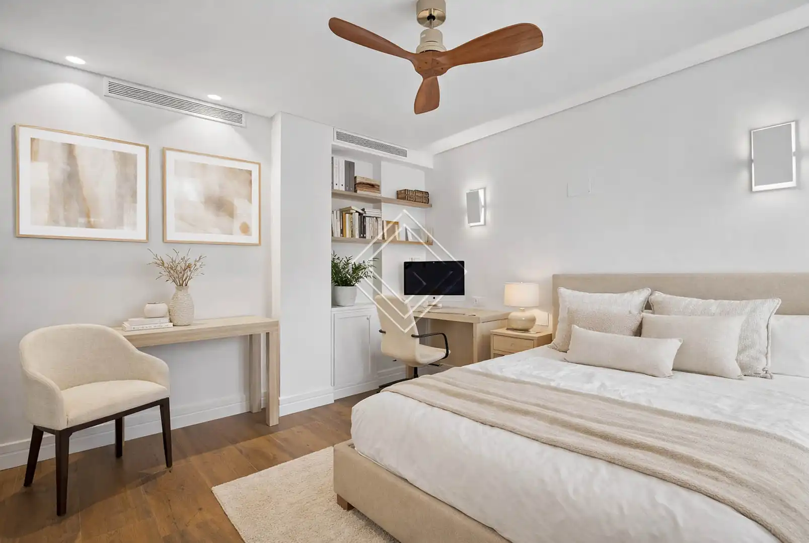 Schlafzimmer von Wohnung zum Verkauf in Marbella mit Klimaanlage, Heizung und Terrasse