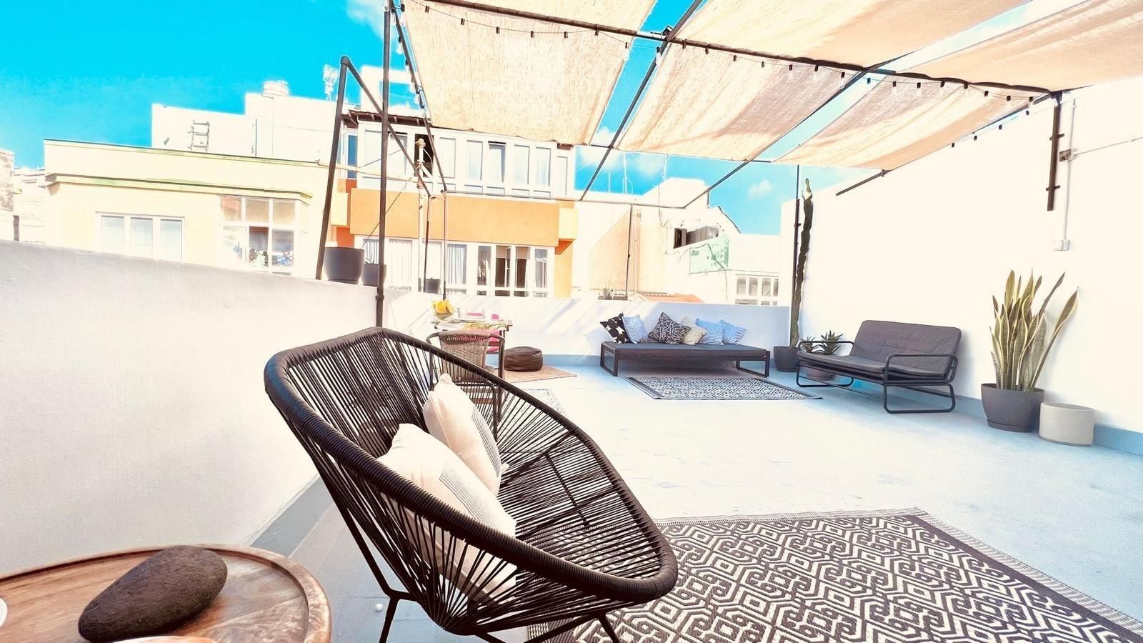 Terrace of Flat to share in Las Palmas de Gran Canaria