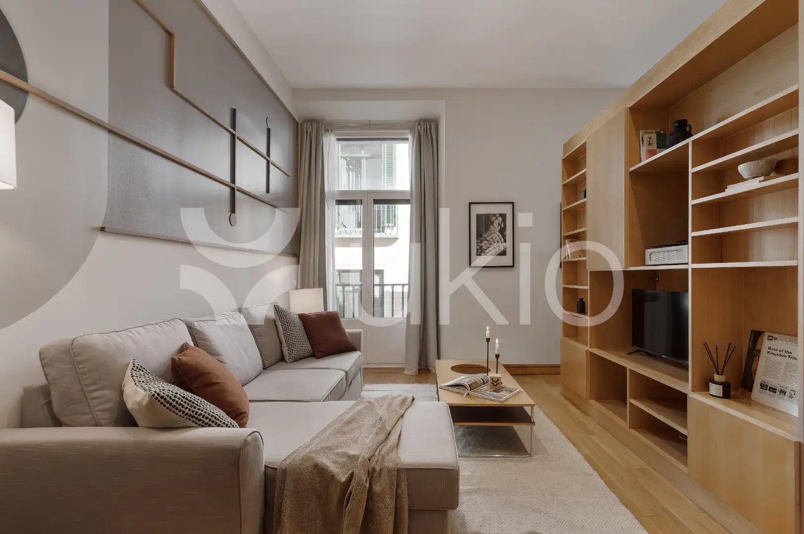 Living room of Apartments for rent in Madrid  with Air Conditioner, Heating and Furnished