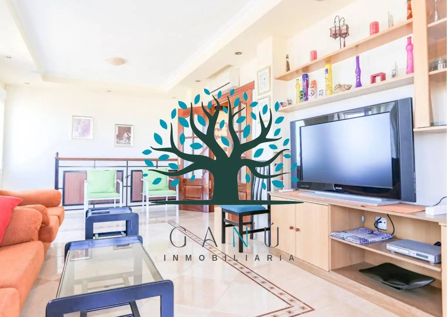 Sala de estar de Casa o chalet en venta en Mazarrón con Aire acondicionado, Calefacción y Jardín privado