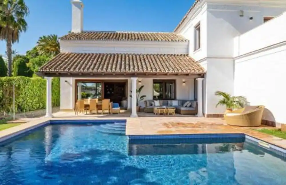 Exterior view of Houses for rent in Marbella  with Air Conditioner, Private garden and Terrace