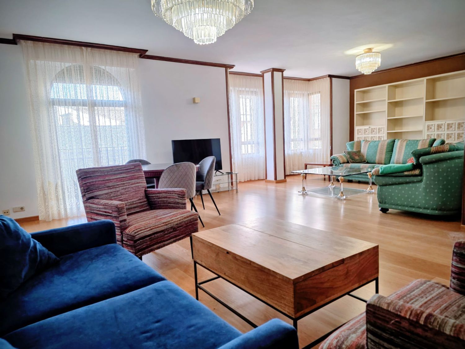 Sala de estar de Piso de alquiler en Castellón de la Plana / Castelló de la Plana con Aire acondicionado, Calefacción y Amueblado