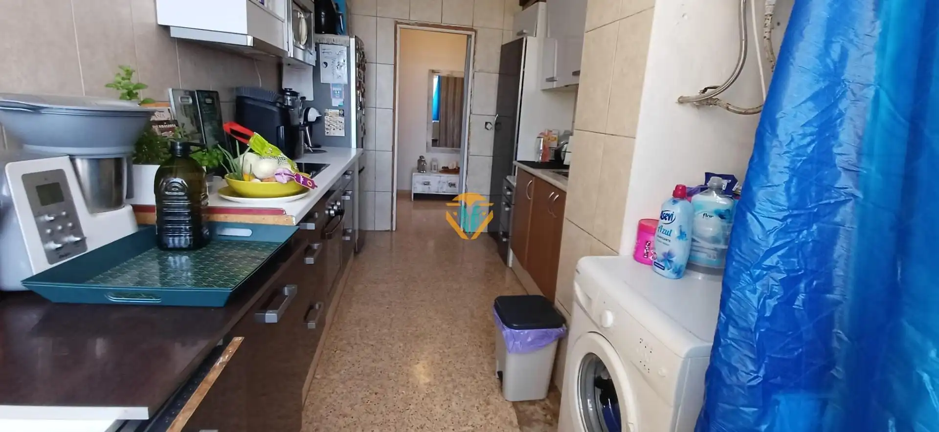 Kitchen of Flat for sale in Villajoyosa / La Vila Joiosa  with Terrace, Furnished and Community pool