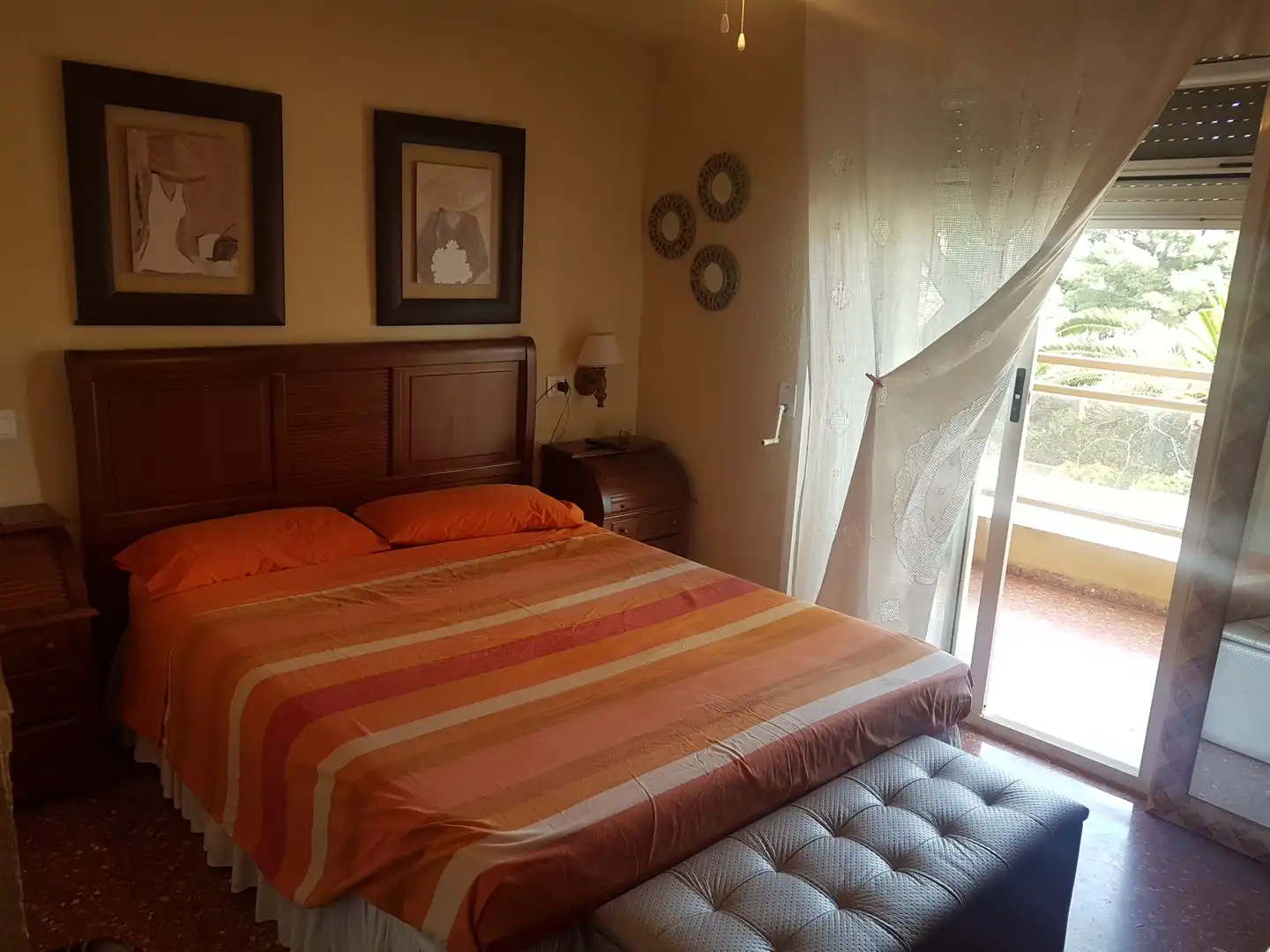 Dormitori de Apartament de lloguer en El Puig de Santa Maria amb Terrassa, Moblat i Forn