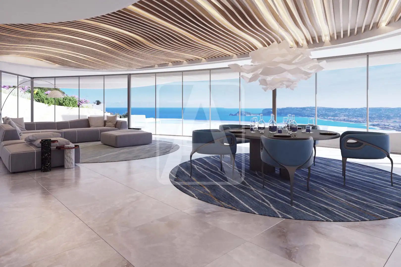 Sala d'estar de Casa o xalet en venda en Jávea / Xàbia amb Aire condicionat, Calefacció i Jardí privat