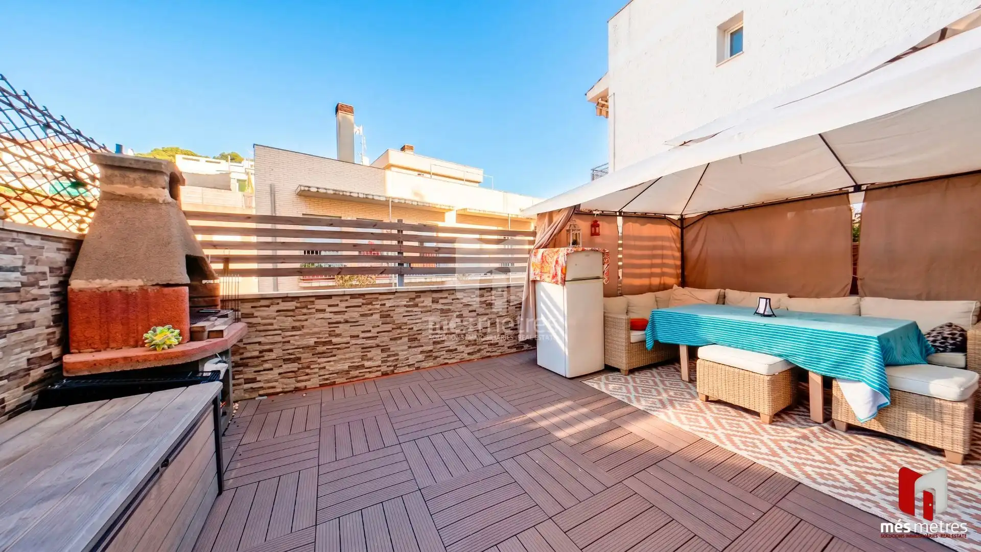 Terrace of Flat for sale in Montgat  with Air Conditioner, Heating and Private garden