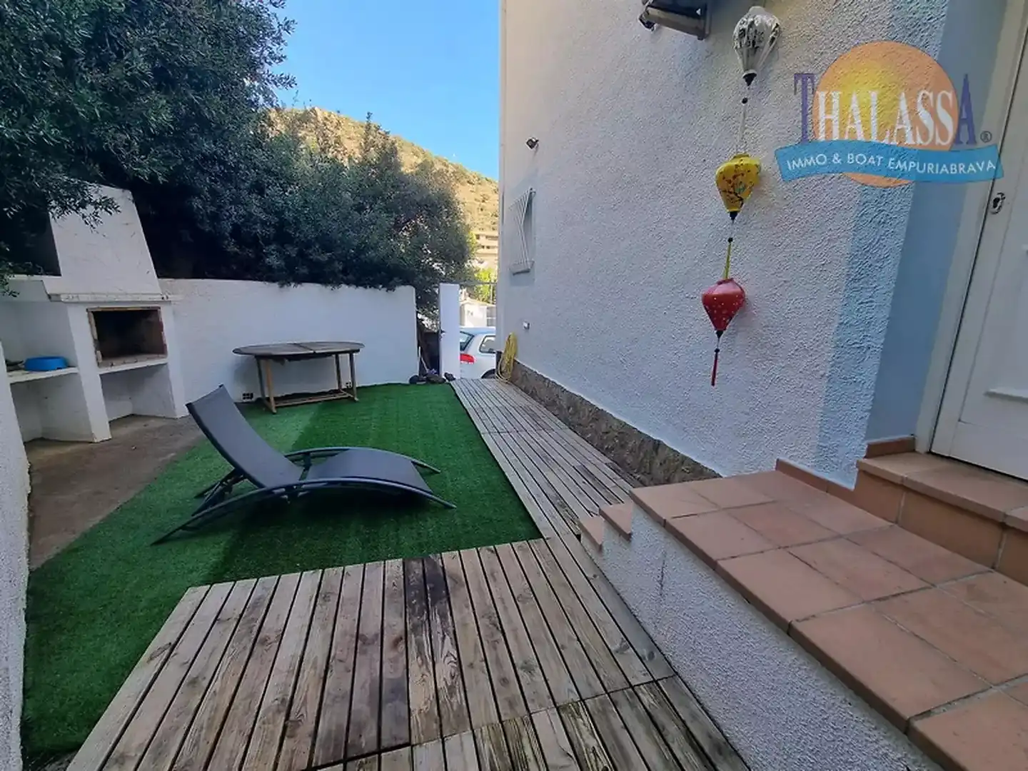 Terrassa de Casa adosada en venda en Roses amb Aire condicionat, Jardí privat i Terrassa