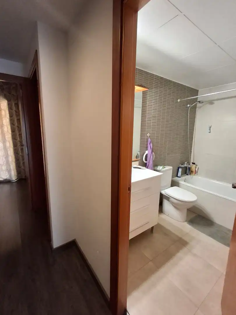 Bathroom of Flat for sale in L'Aldea  with Air Conditioner, Storage room and Furnished