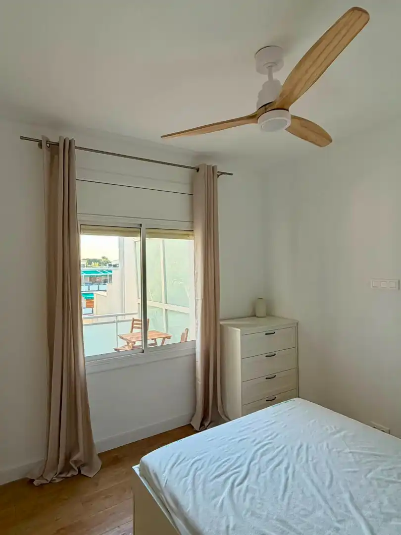 Bedroom of Apartments for rent in Castelldefels  with Air Conditioner, Heating and Furnished