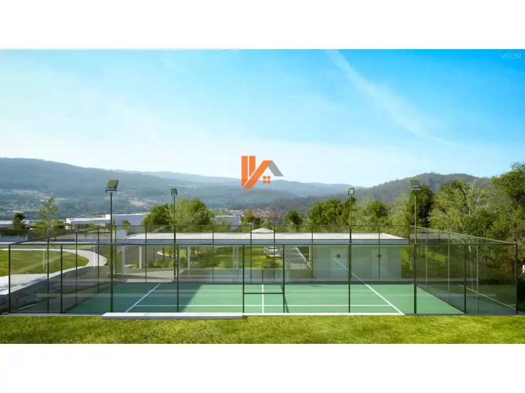 Vista exterior de Casa adosada en venda en Ames amb Jardí privat, Terrassa i Piscina