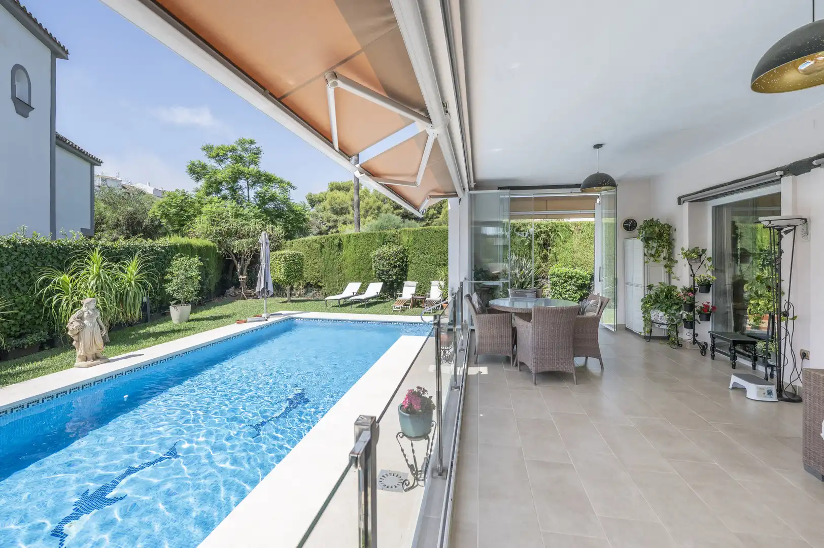 Terraza de Casa o chalet en venta en Mijas con Aire acondicionado, Jardín privado y Terraza