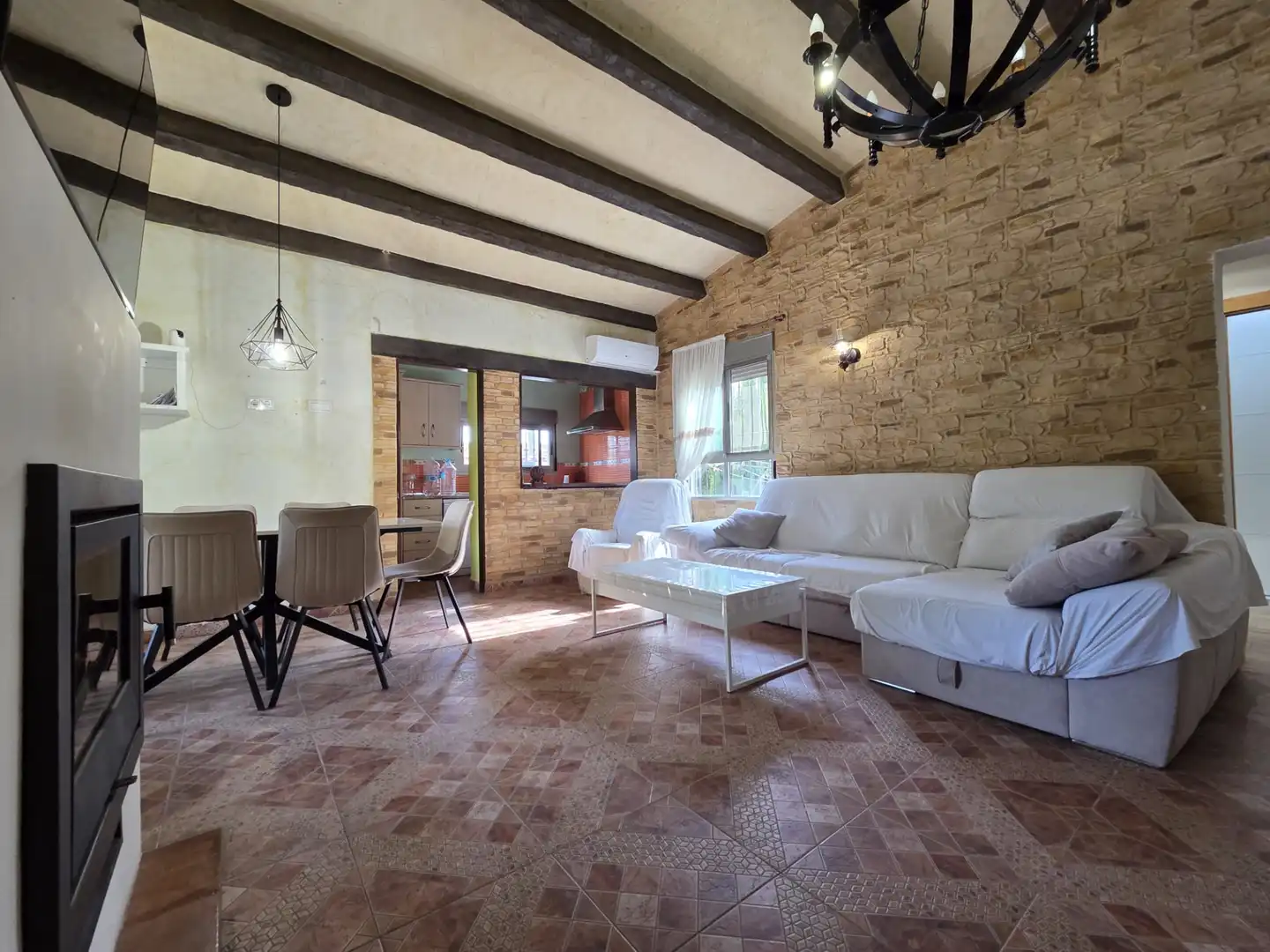 Sala de estar de Casa o chalet de alquiler en Orihuela con Aire acondicionado, Calefacción y Jardín privado