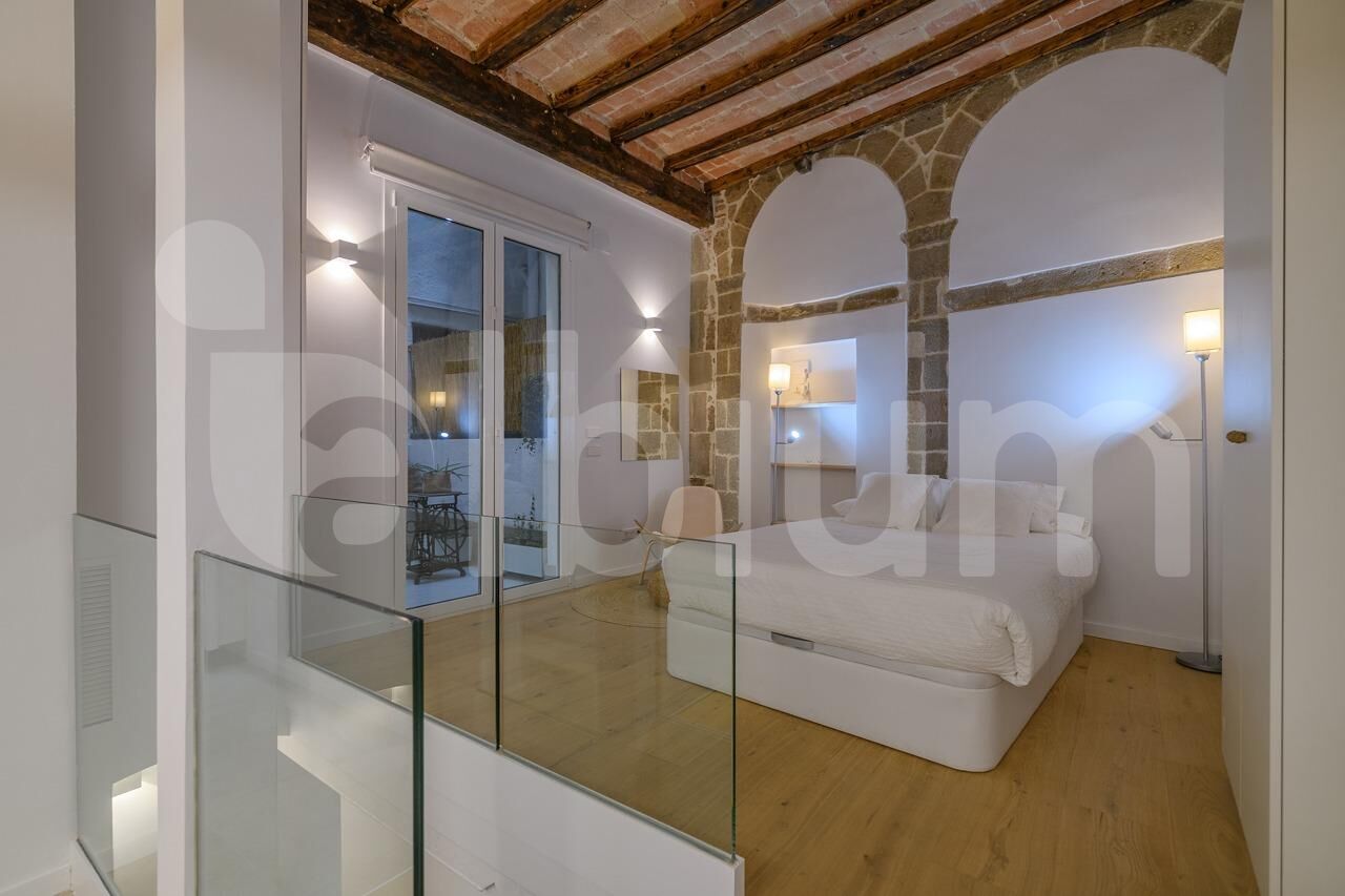 Bedroom of Planta baja for sale in  Barcelona Capital  with Heating and Balcony