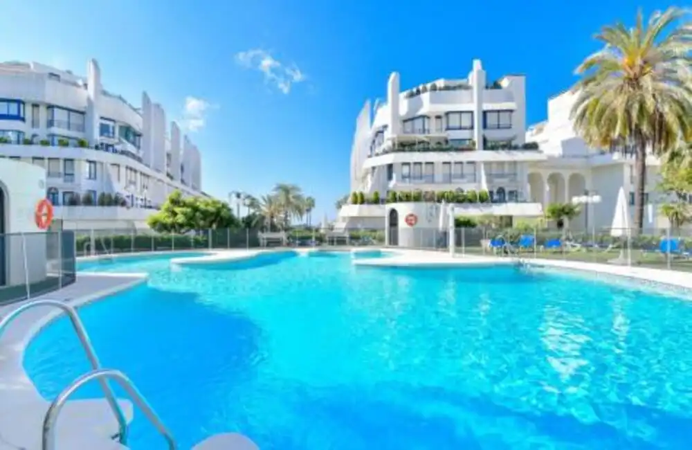Exterior view of Duplexes for rent in Marbella  with Air Conditioner, Terrace and Swimming Pool