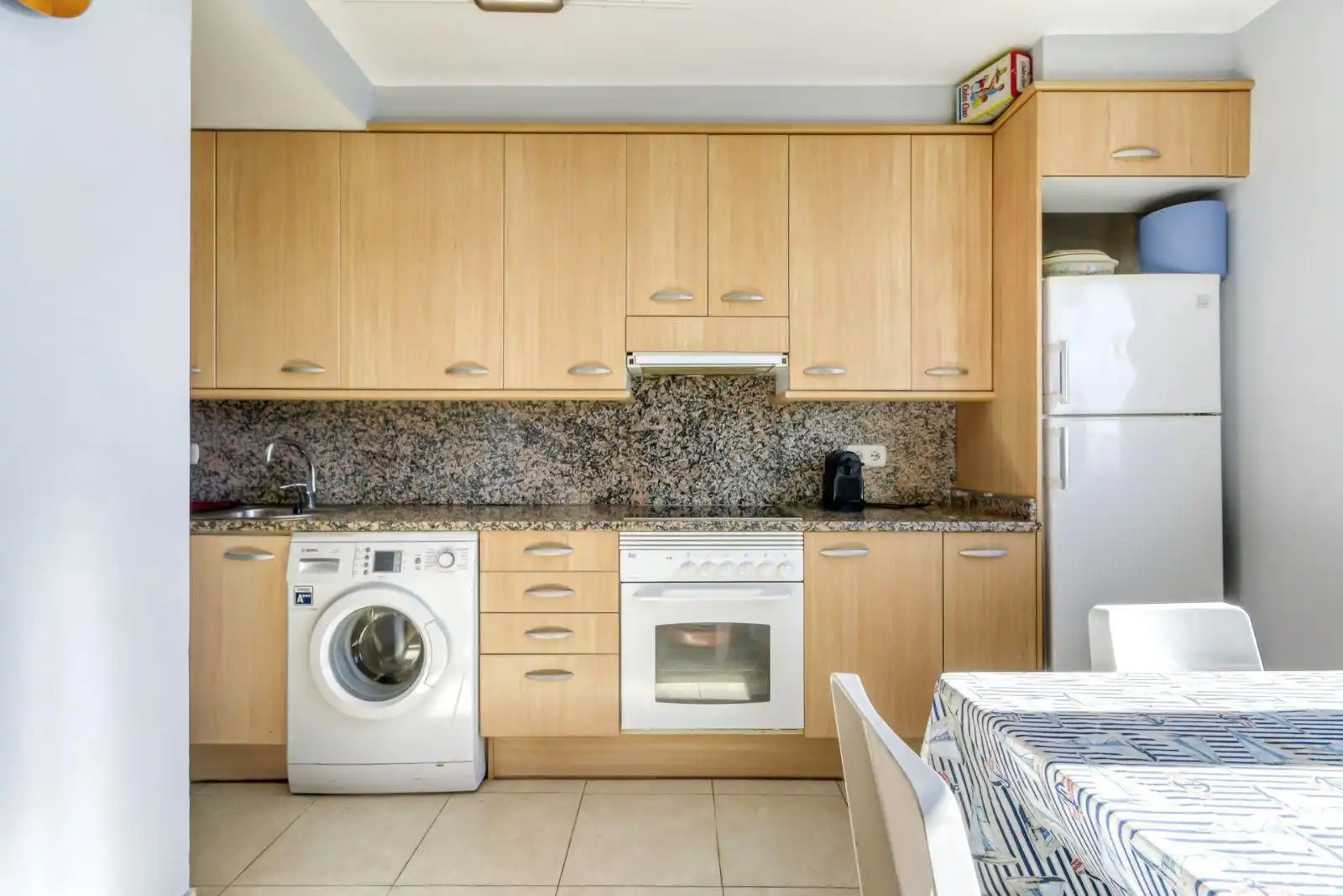 Kitchen of Apartments for sale in Roses  with Air Conditioner, Terrace and Furnished
