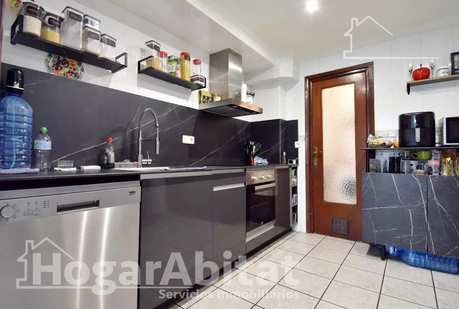 Kitchen of Flat for sale in Oliva  with Air Conditioner, Heating and Terrace