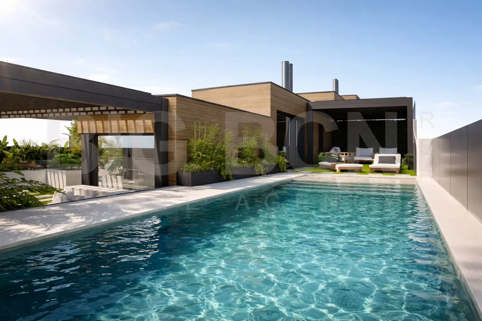 Piscina de Casa o xalet en venda en Can Serra - Pubilla Cases