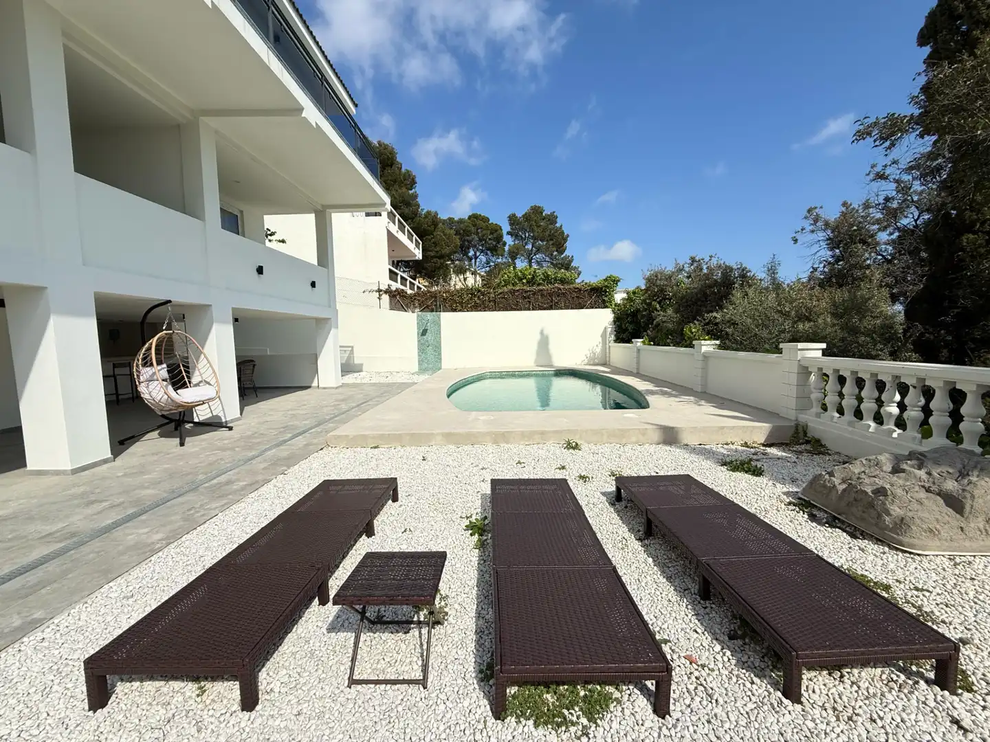 Piscina de Casa o xalet en venda en Castelldefels amb Aire condicionat, Calefacció i Jardí privat