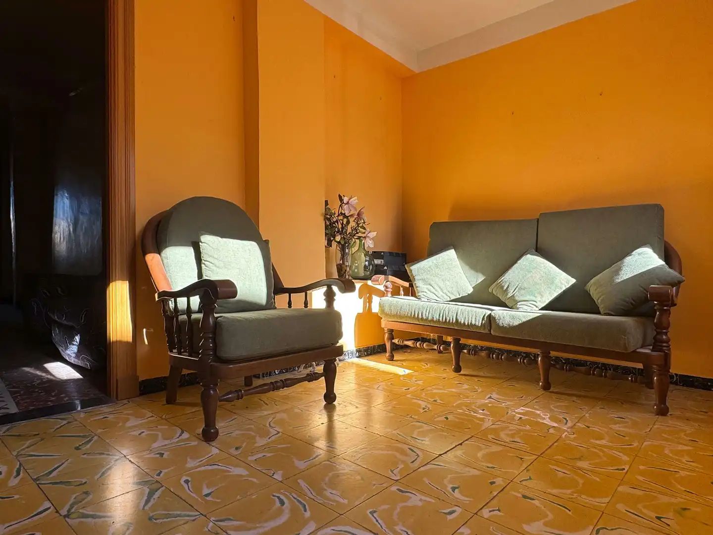 Sala d'estar de Casa o xalet en venda en Maella amb Moblat, Forn i Rentadora