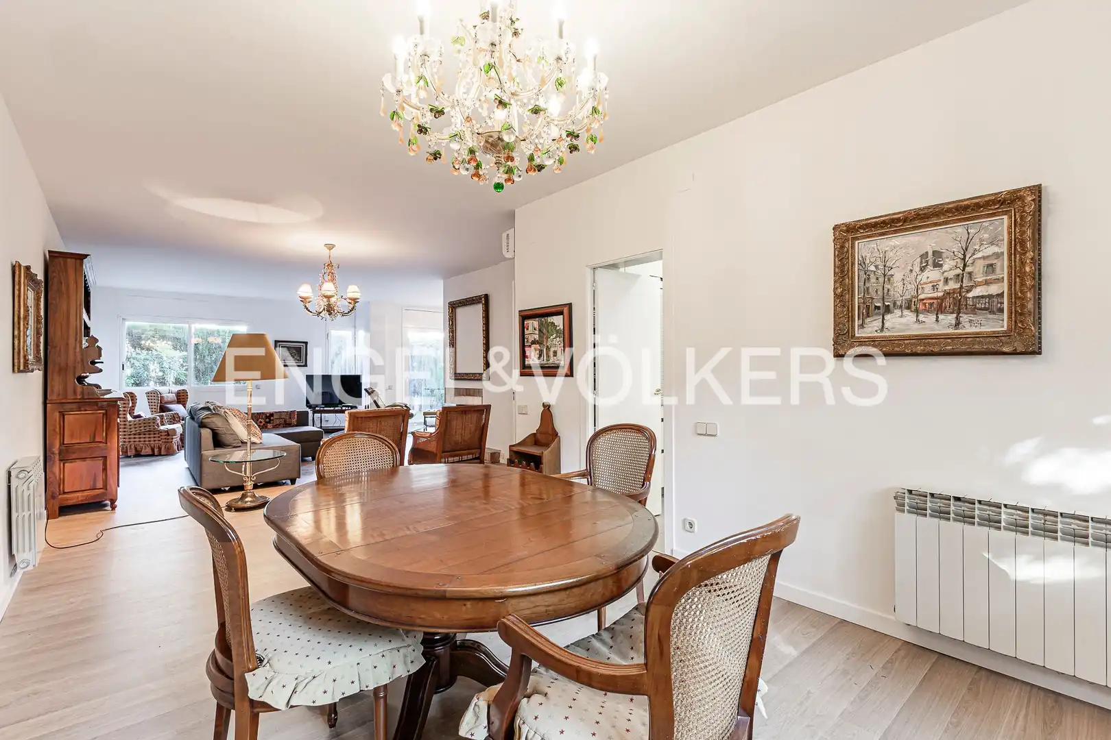 Dining room of Detached homes for sale in Sant Cugat del Vallès  with Air Conditioner, Heating and Private garden