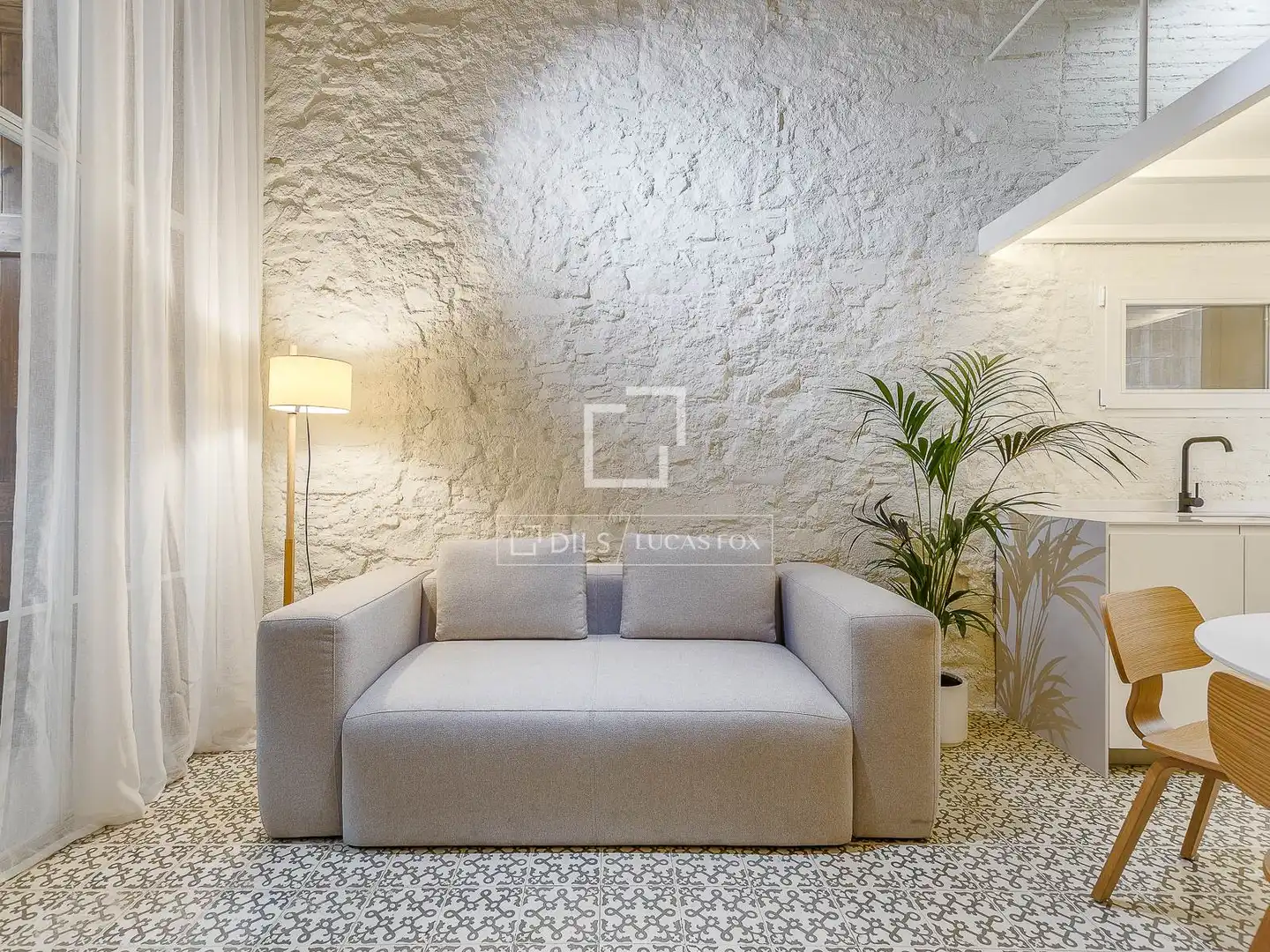 Sala de estar de Piso en venta en Barcelona con Aire acondicionado, Calefacción y Terraza