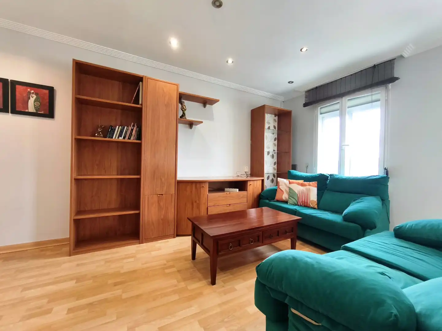 Wohnzimmer von Wohnung zum Verkauf in  Logroño mit Heizung, Parkett und Möbliert