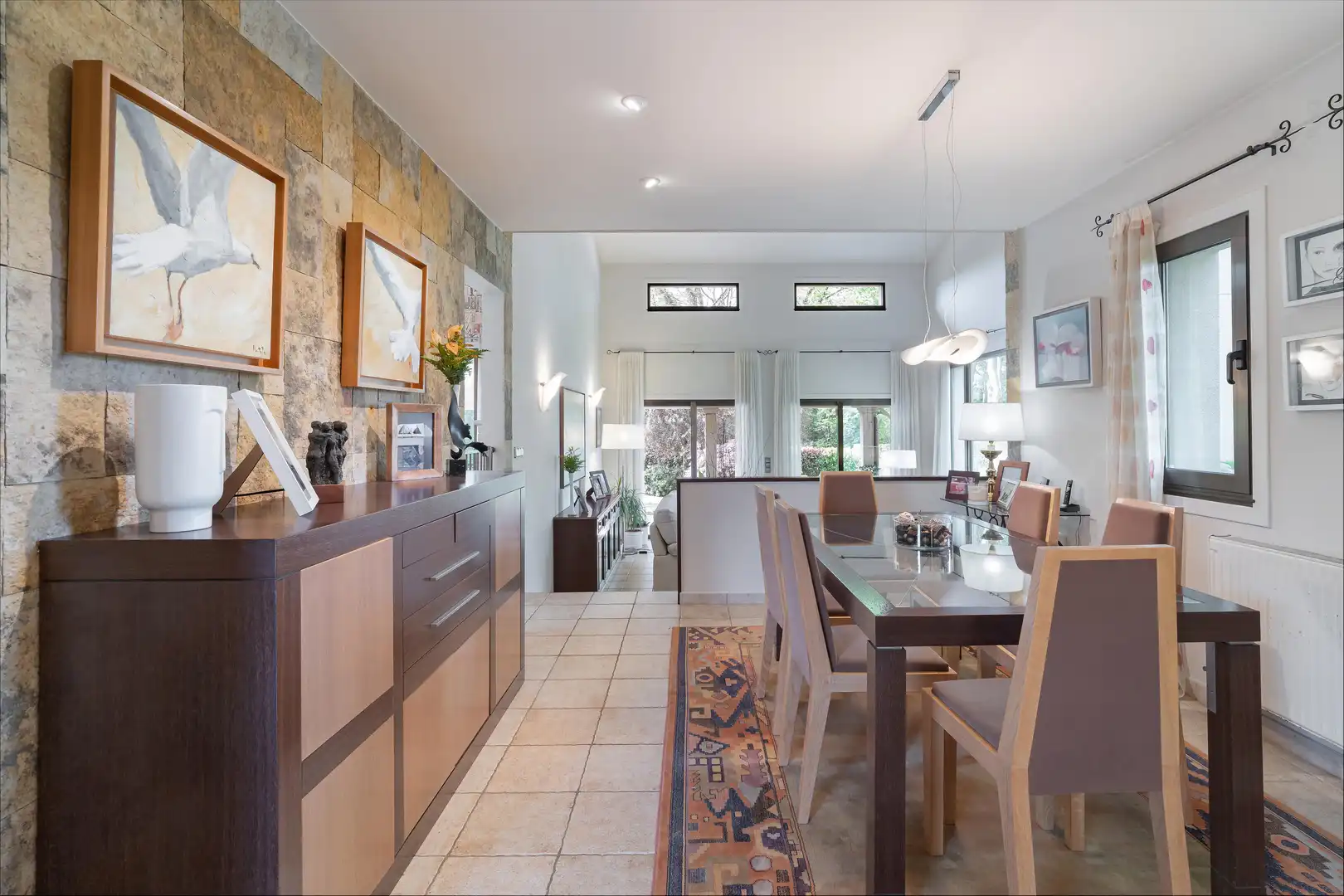 Dining room of Houses for sale in Oleiros  with Heating, Private garden and Terrace