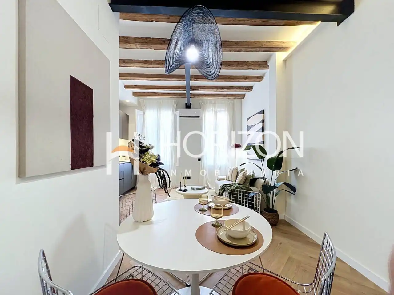 Wohnzimmer von Wohnung zum Verkauf in Barcelona mit Klimaanlage, Heizung und Möbliert