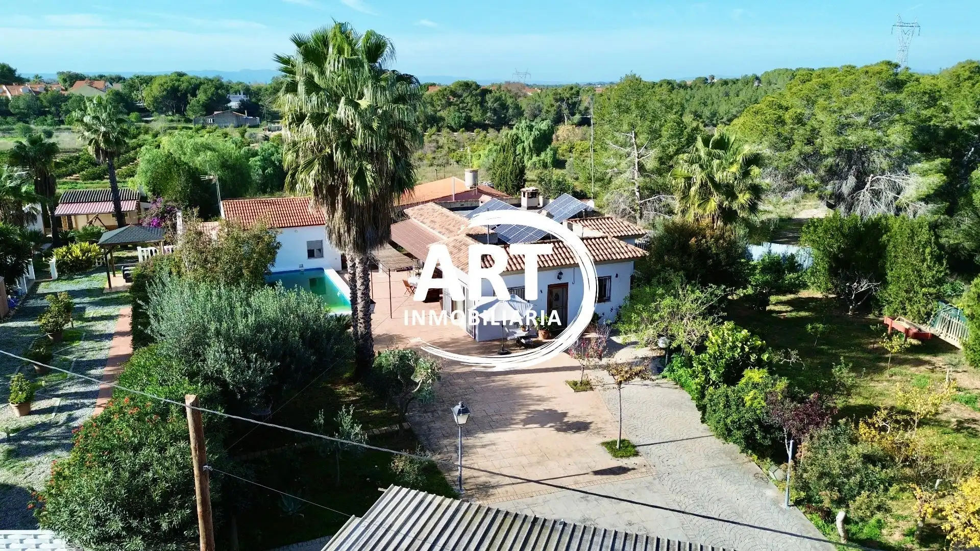 Vista exterior de Casa o chalet en venta en Bétera con Jardín privado, Trastero y Piscina