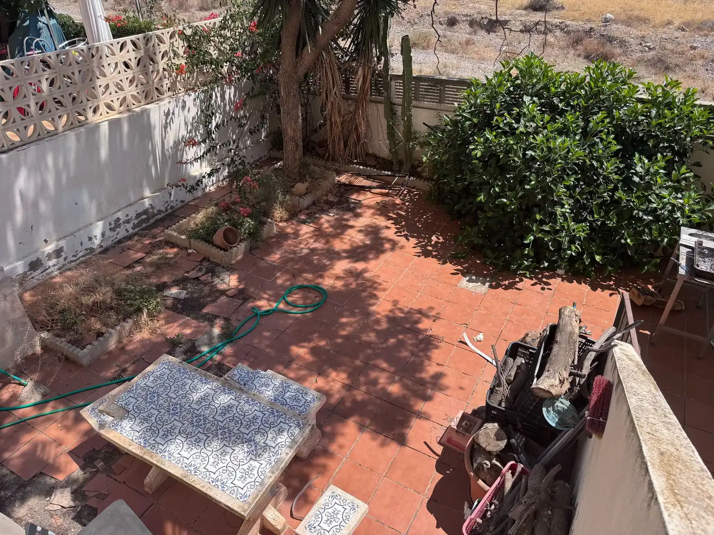 Garden of Detached homes for sale in Roquetas de Mar  with Air Conditioner, Terrace and Storage room