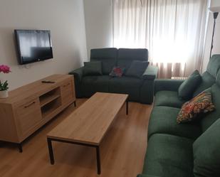 Living room of Flat to rent in Lugo Capital  with Heating, Parquet flooring and Furnished